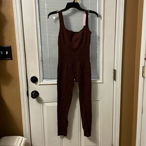 NWT SOO SLICK JUMPSUIT LARGE BROWN COMPRESSIVE SHAPEWEAR